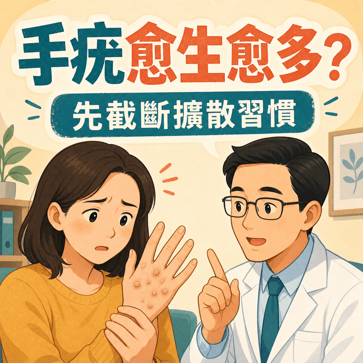 醫生解釋手疣擴散與修甲工具衛生