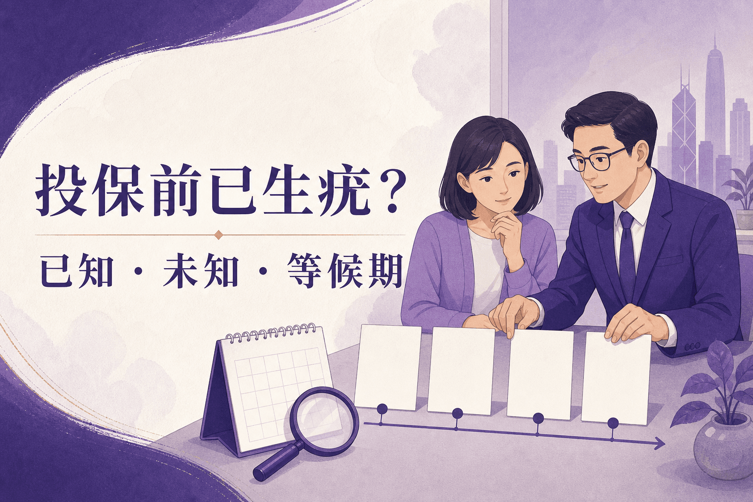 投保前生疣要分已知未知已有病症與等候期