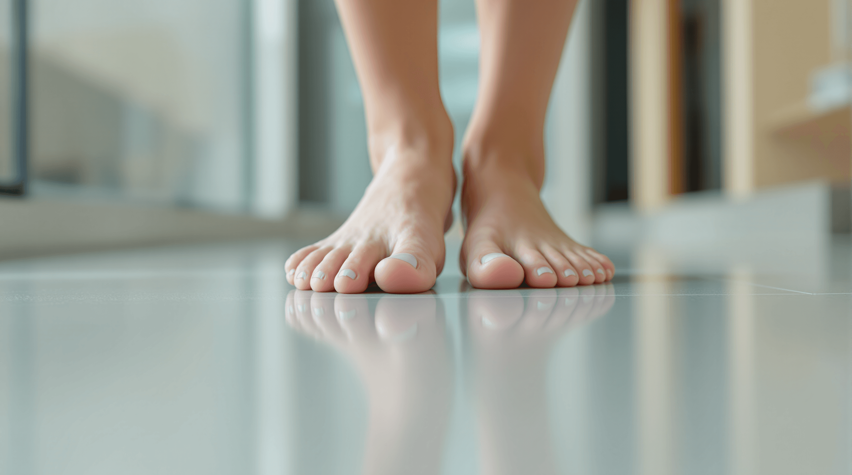 A pair of clean and healthy feet, symbolizing recovery and successful treatment.